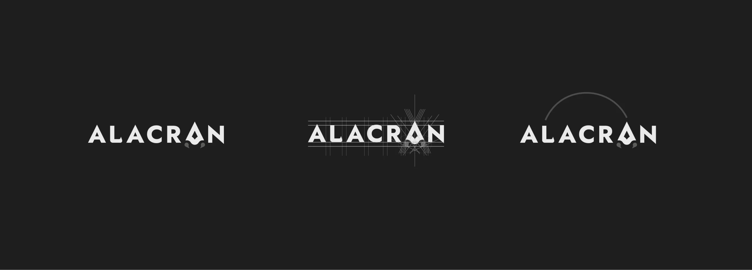Sistemas de aplicación del logotipo de Alacrán en diferentes formatos, parte del sistema visual estratégico.