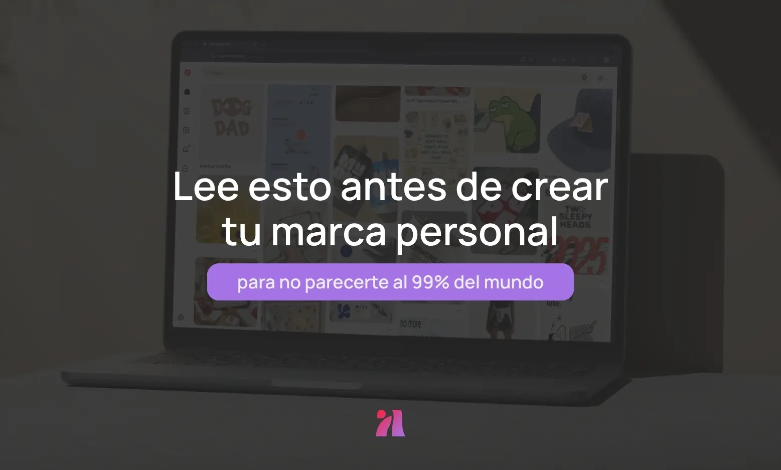 inspiración en pinterest para marca personal y advertencia sobre diferenciarse visualmente